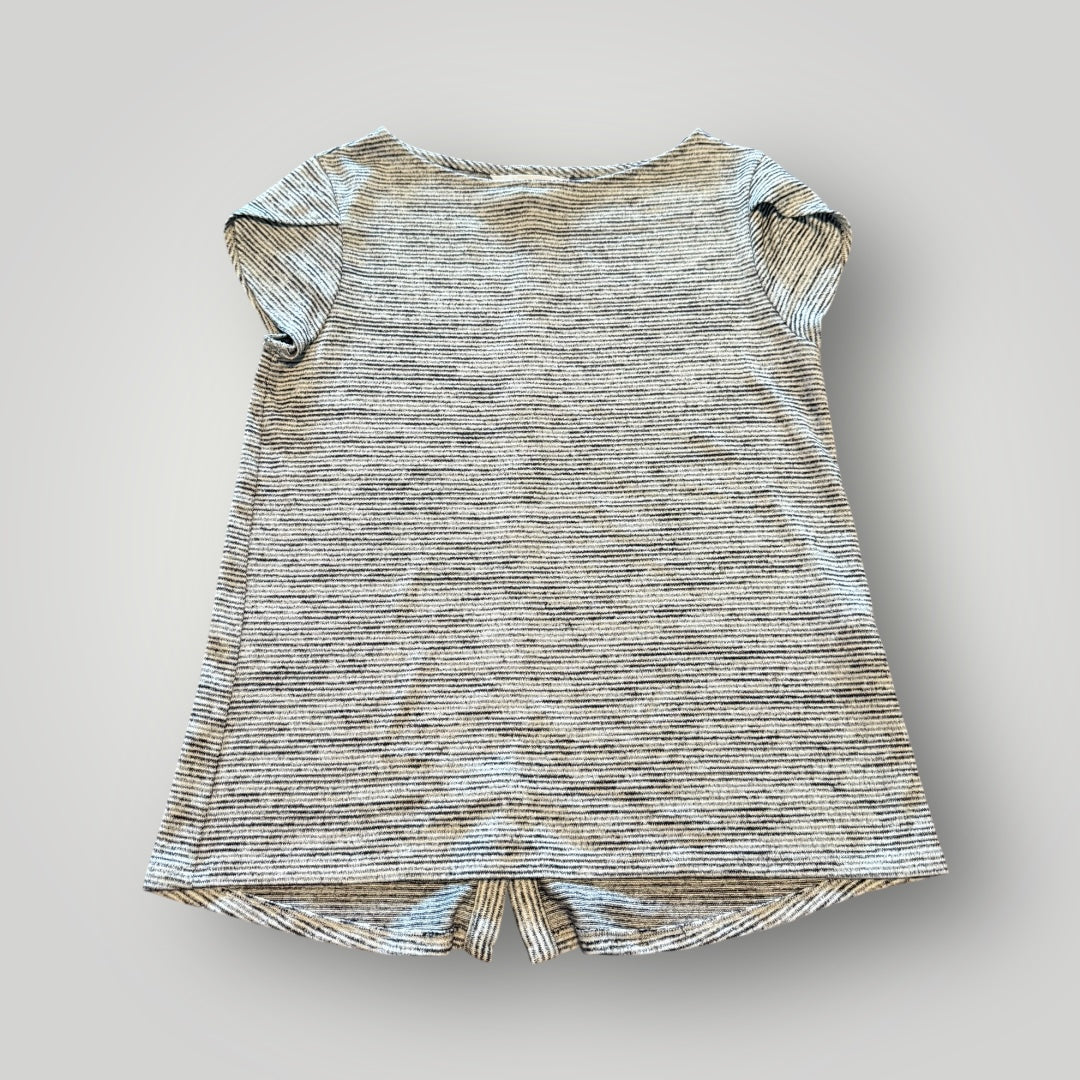 Market & Spruce Cap Sleeve Button Back Knit Top Size Small