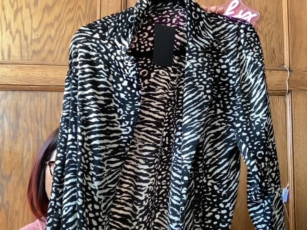 Black/White Fashionnova kimono, Medium