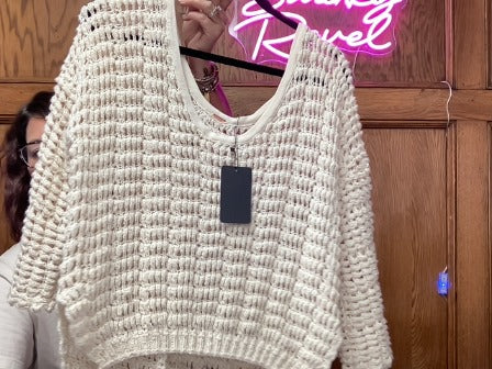Cream Free People Women-Tops, M