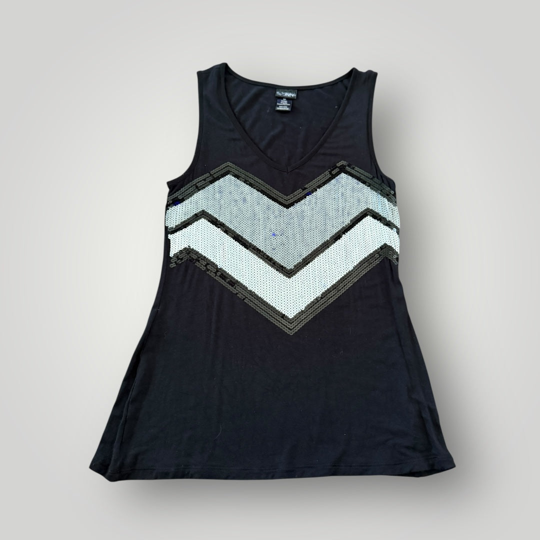 Daytrip Sequin Chevron Tank Size Small
