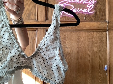 taupe aerie bralette, M