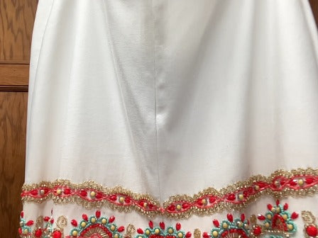 White Rachel Allan dress, 8