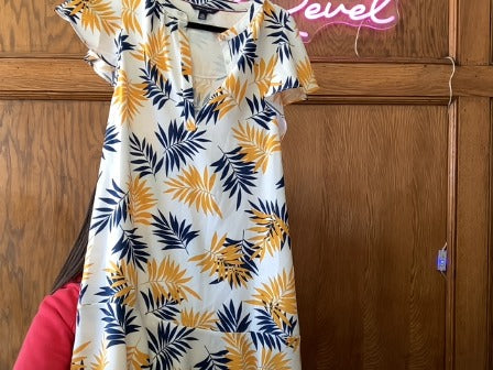 Blue/Yellow/White Tommy Hilf Women-Dresses/Rompers, XS