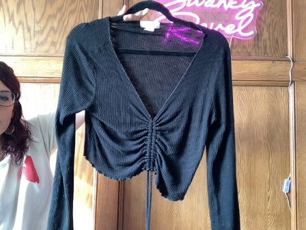 Black Altered State Women-Tops, Large