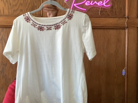 White Allison Daley Women-Tops, Medium