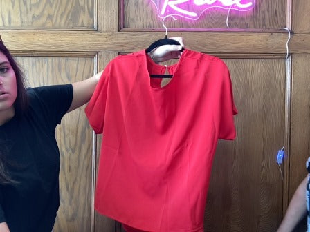 Red Shein Women-Tops, Small