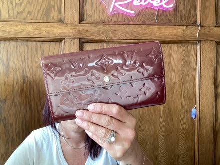 Maroon Louis Vuitton Dupe wallet