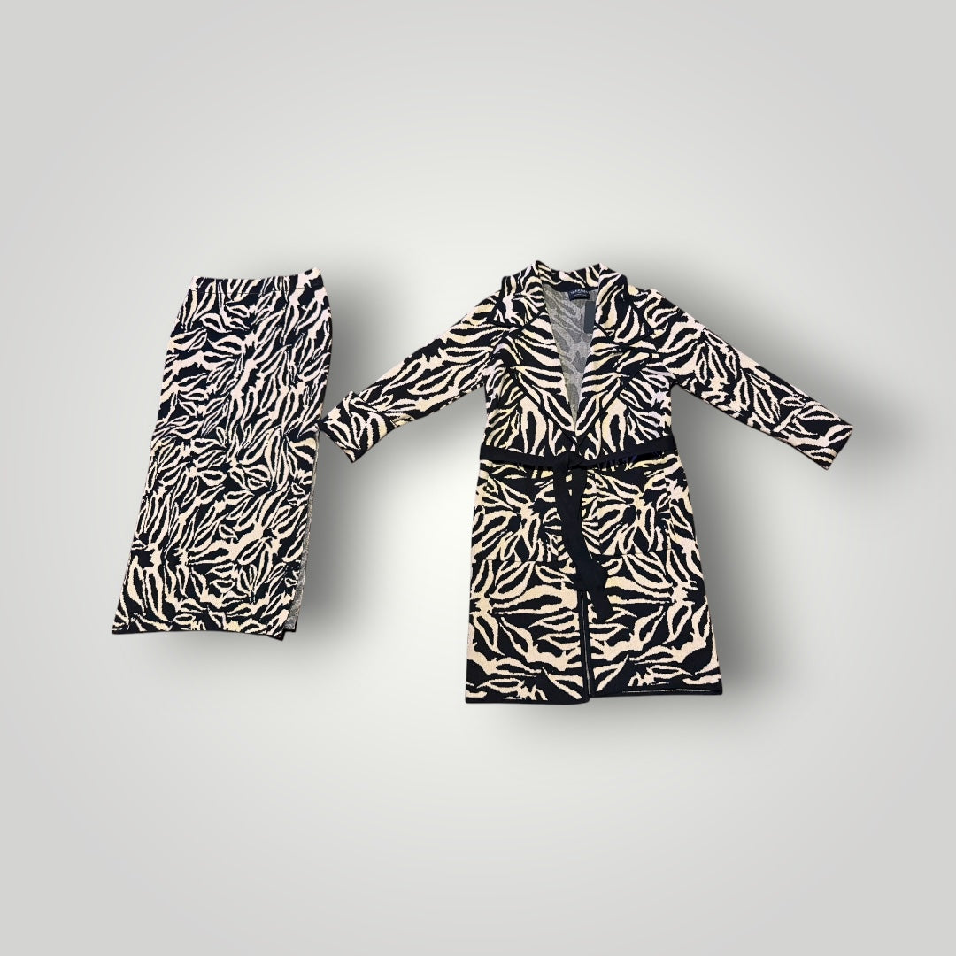 MINKPINK Zebra Knit Set Size Medium