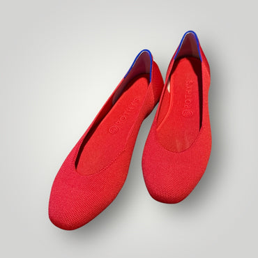 Rothy’s Red Knit Flats Size 11 (LIKE NEW)