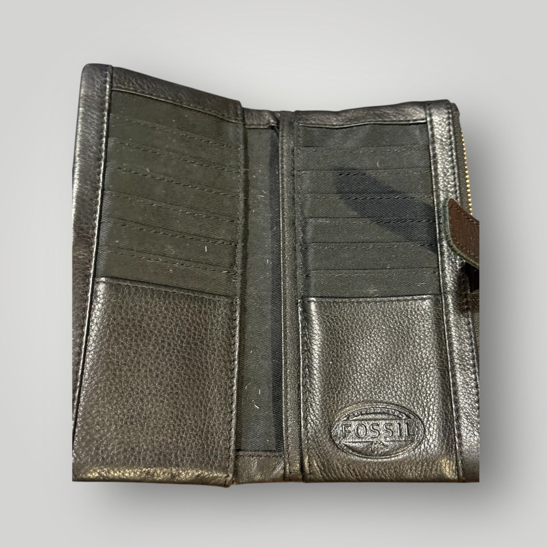 Fossil Animal Print Hair-On Wallet