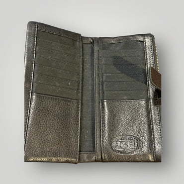 Fossil Animal Print Hair-On Wallet
