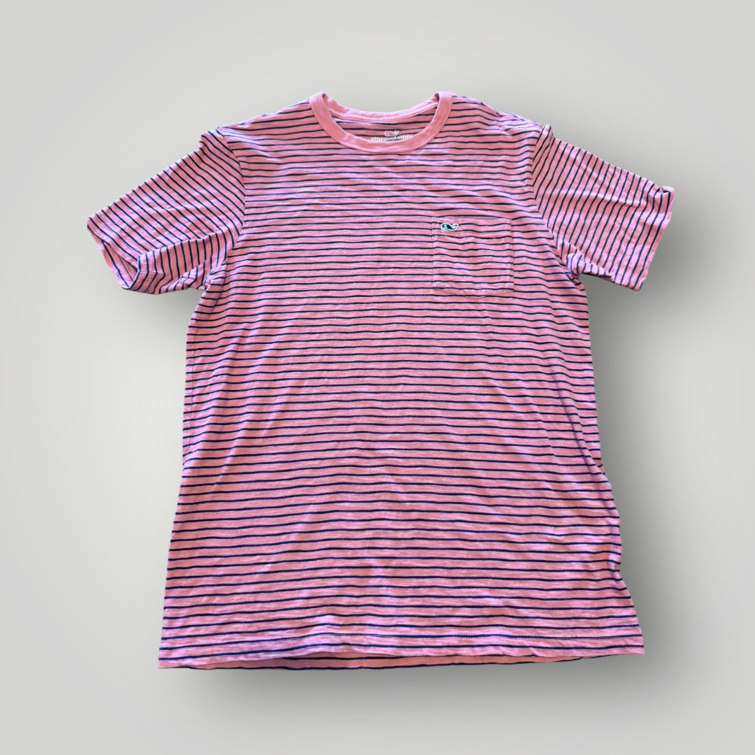 Vineyard Vines Striped Whale Tee Size Small