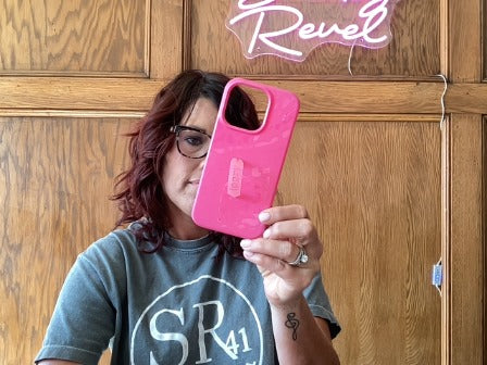 pink Loopy phone case, 15