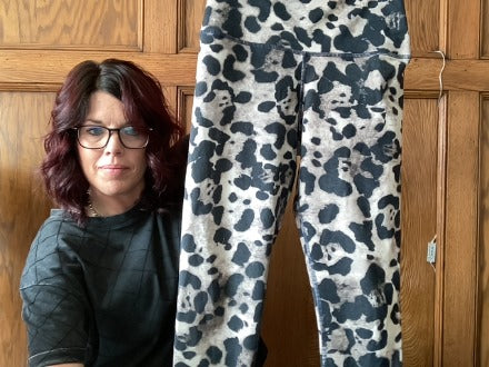 Leopard Creation L High-Rise Athletic Pants, Medium