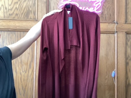 Maroon Cato Womens-Sweater, Large