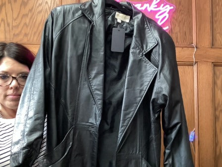 Black Charles Klein Women-Outerwear, Large