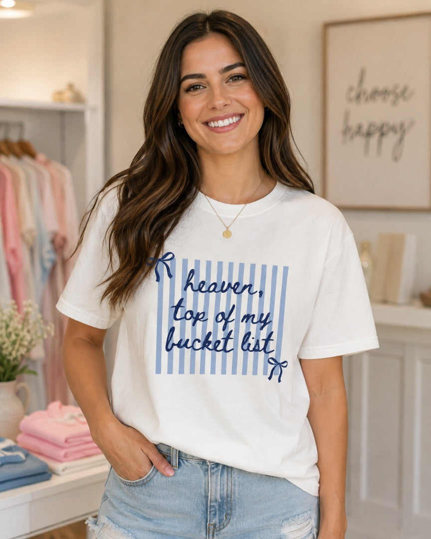 White Heaven top of my bucket list Women-Tops, Medium