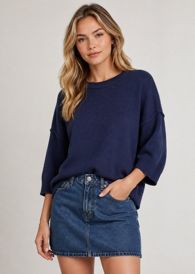 Navy JOA Women-Tops, Large