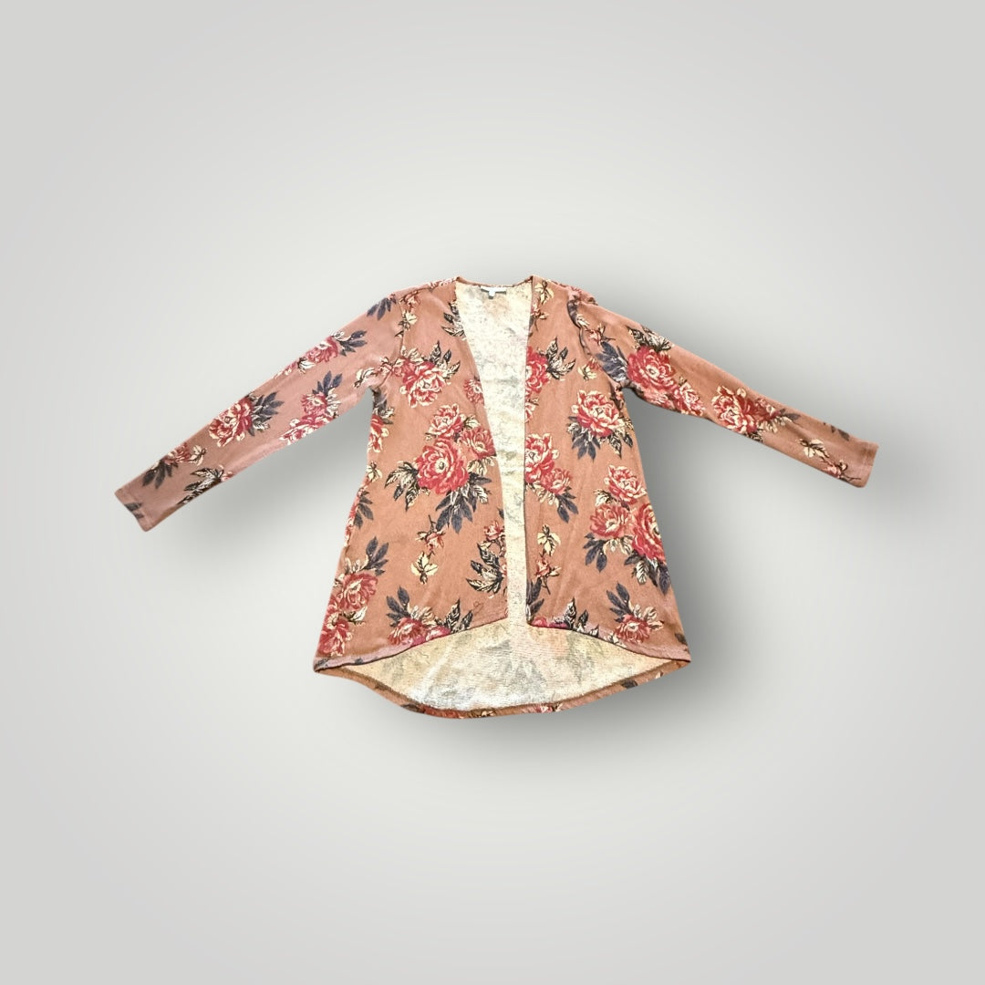 Charlotte Russe Floral Open Front Cardigan Size Medium