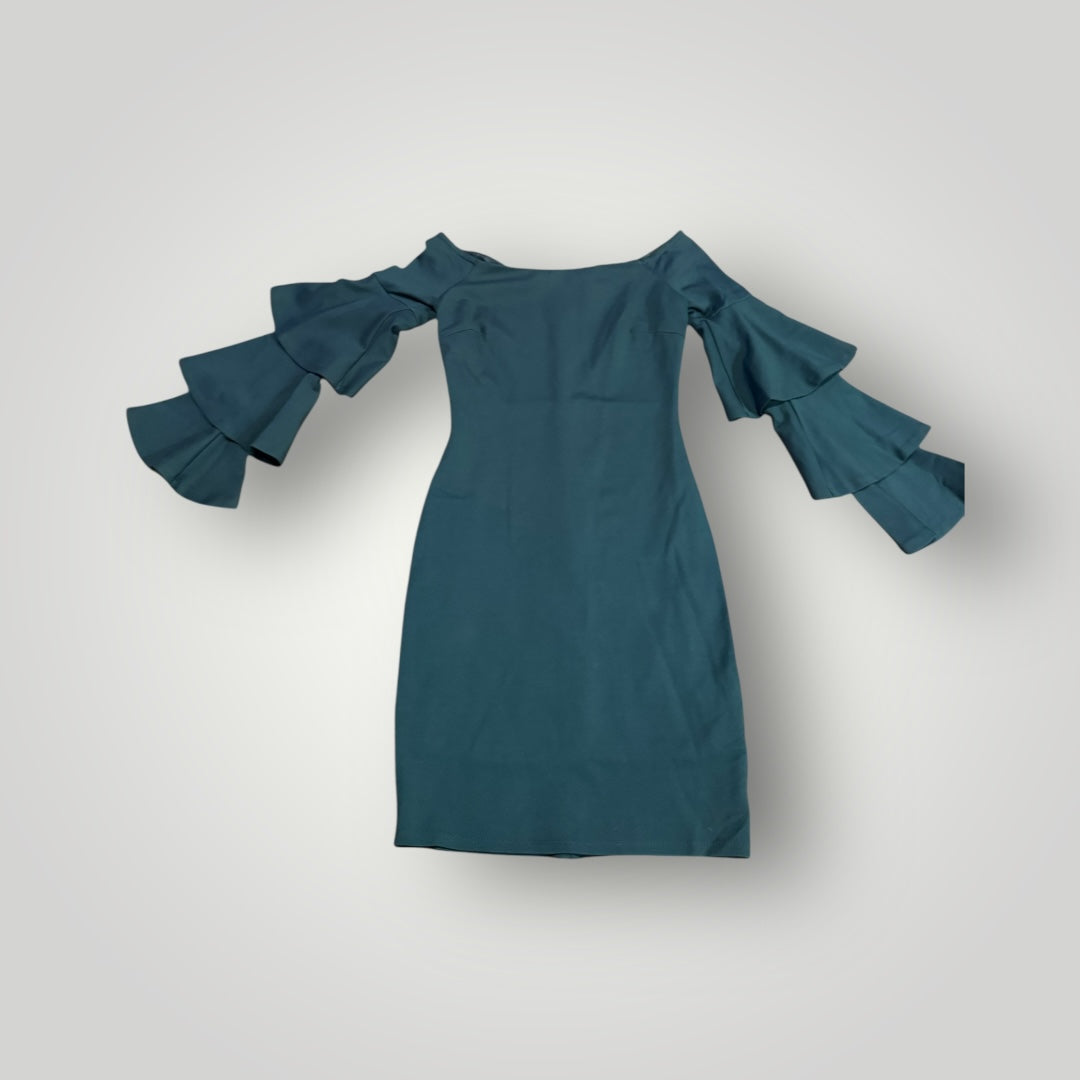 Gianni Bini Tiered Bell Sleeve Bodycon Dress Size XS