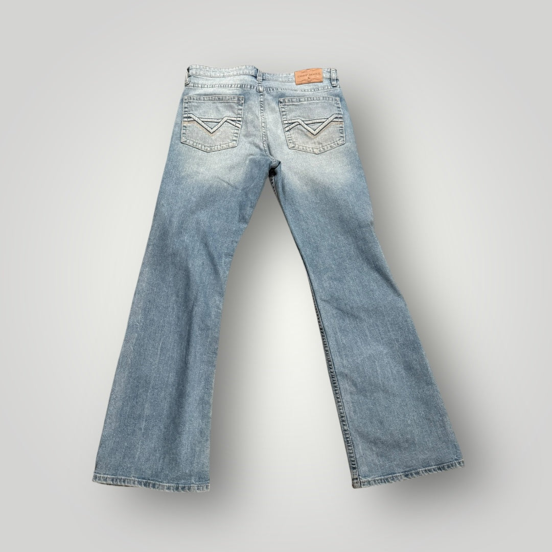 Cody James Men’s Light Wash Bootcut Jeans Size 36x34