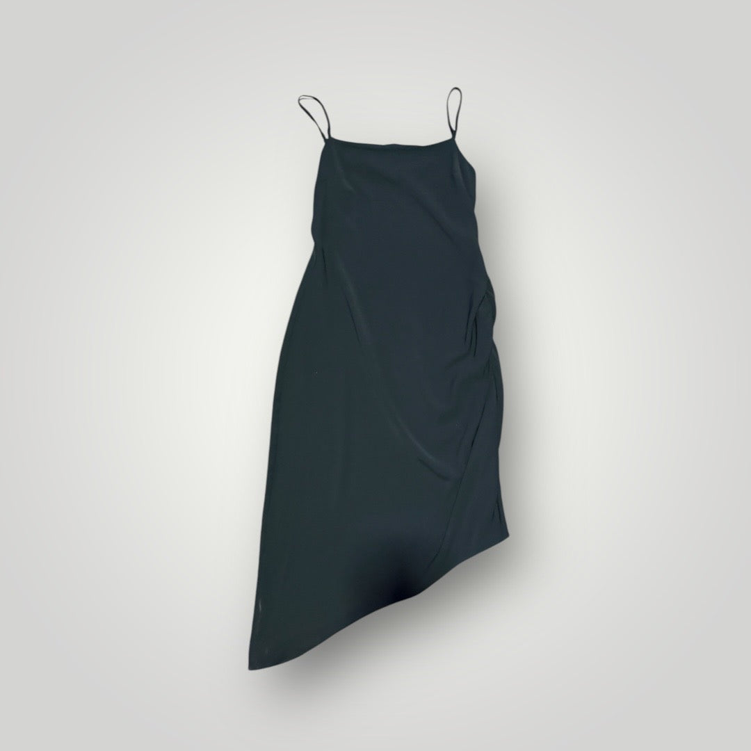 Sugarlips Black Asymmetrical Slip Dress Size Large