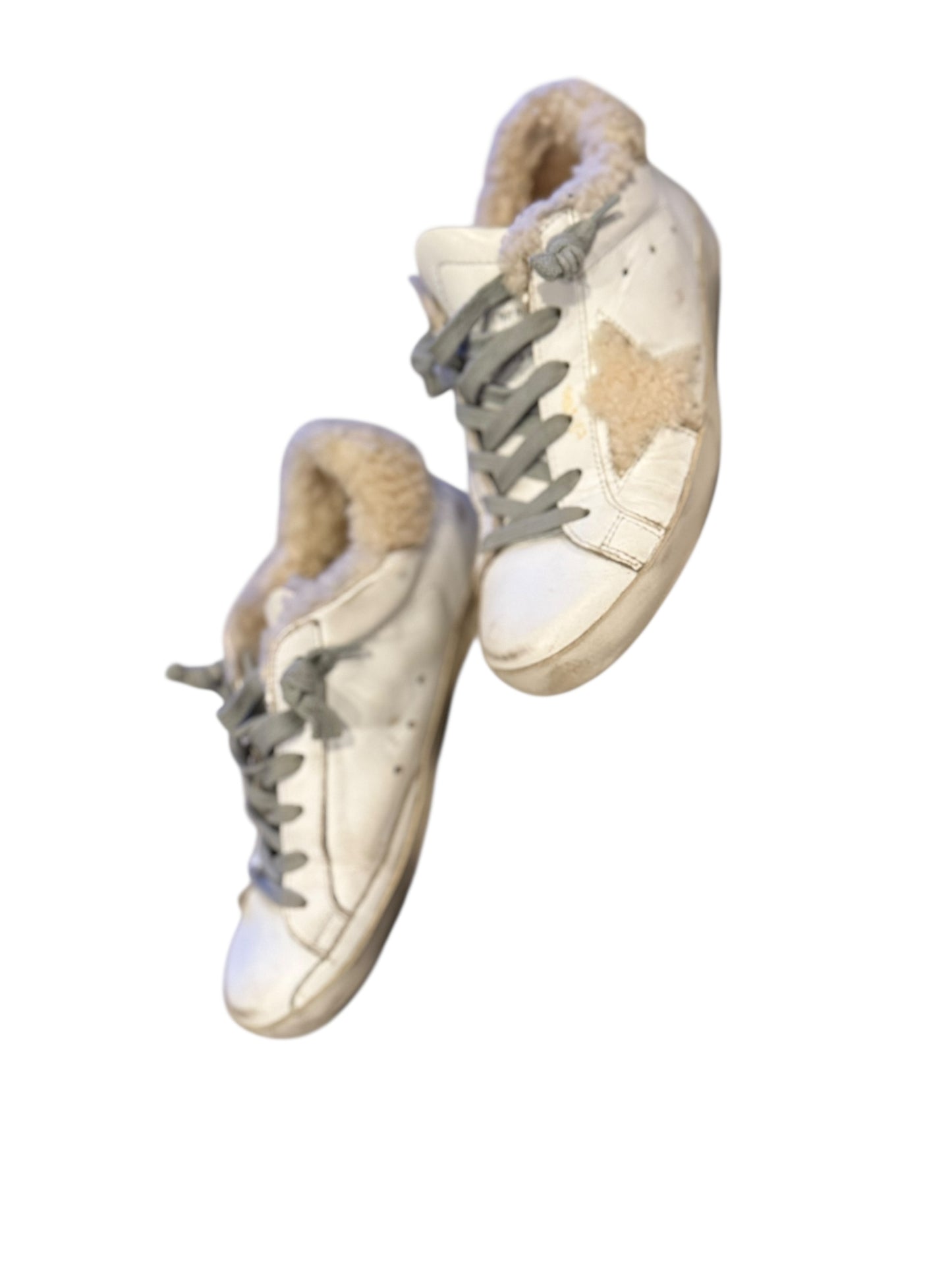 Golden Goose Mid Star shearling‑lined sneakers Size 35