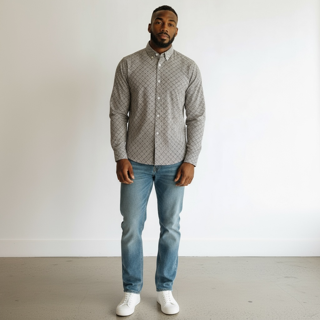 Redhead Ranch Men’s Long Sleeve Button Down Shirt Size Large