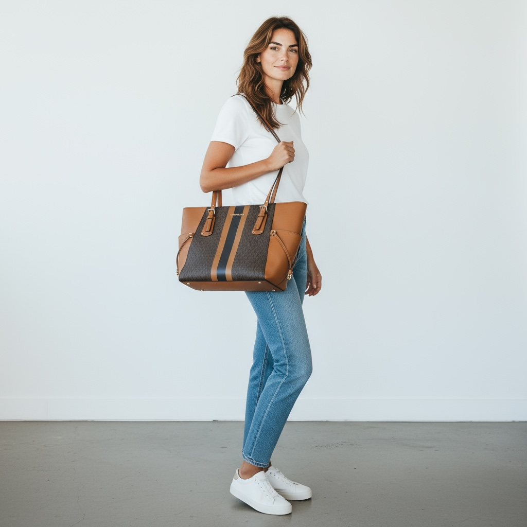 Michael Kors Jet Set Stripe Tote