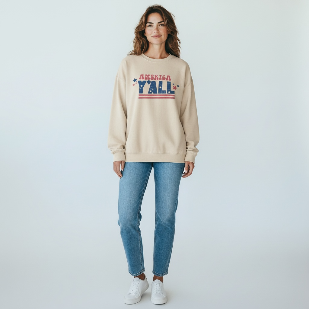 America Y’all Oversized Sweatshirt