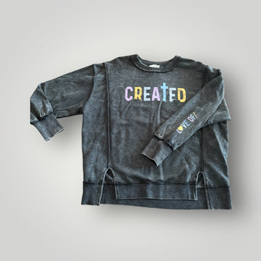 Created With a Purpose Graphic Sweatshirt