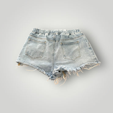 Wishlist Distressed Drawstring Denim Shorts Size Large