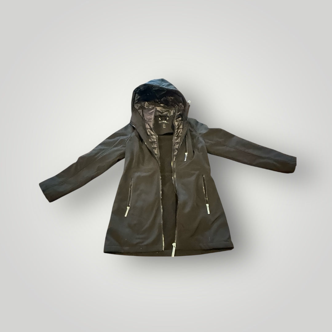Calvin Klein Black Hooded Softshell Jacket Size Small