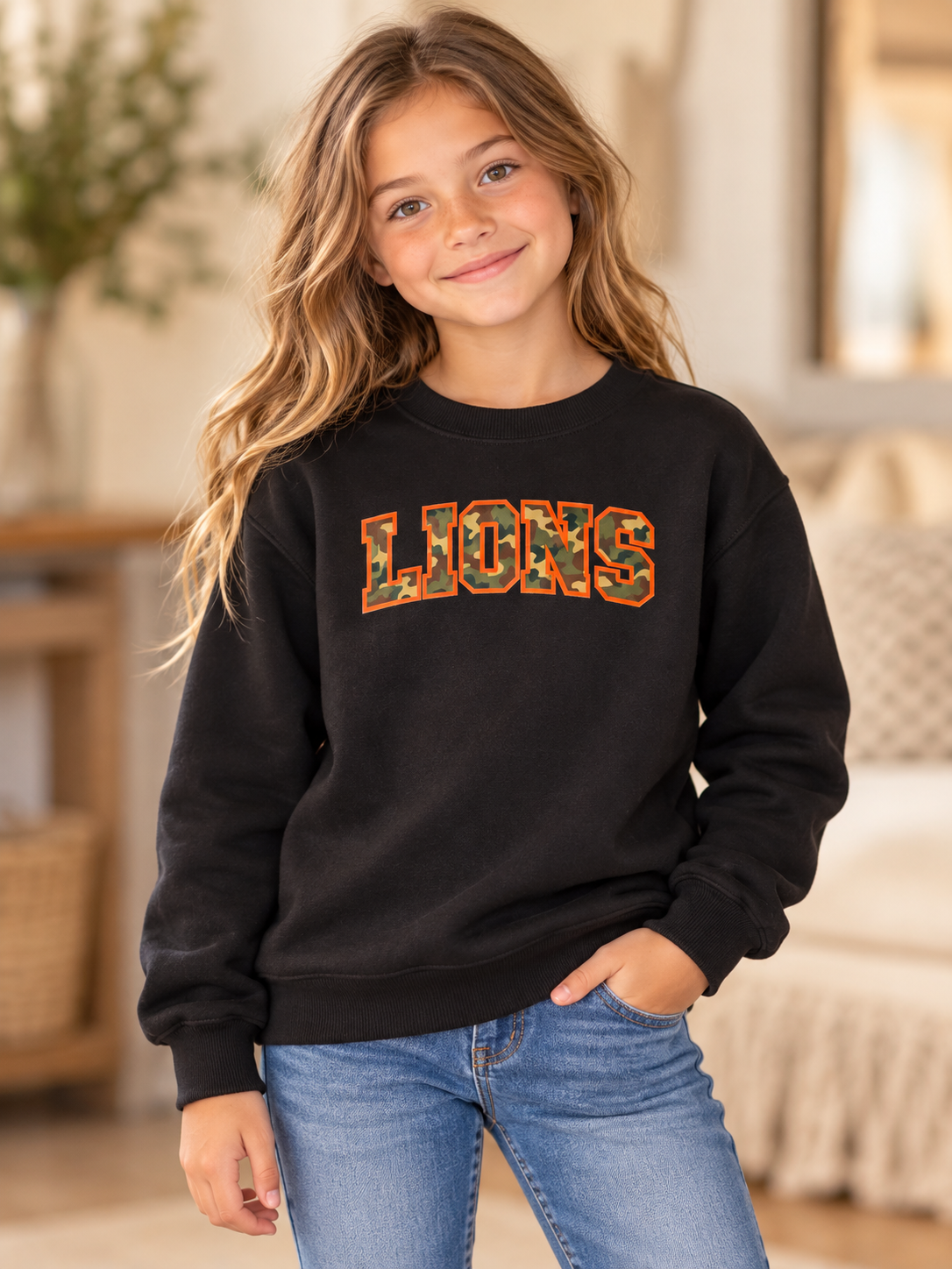 Lions Camo Sweatshirt