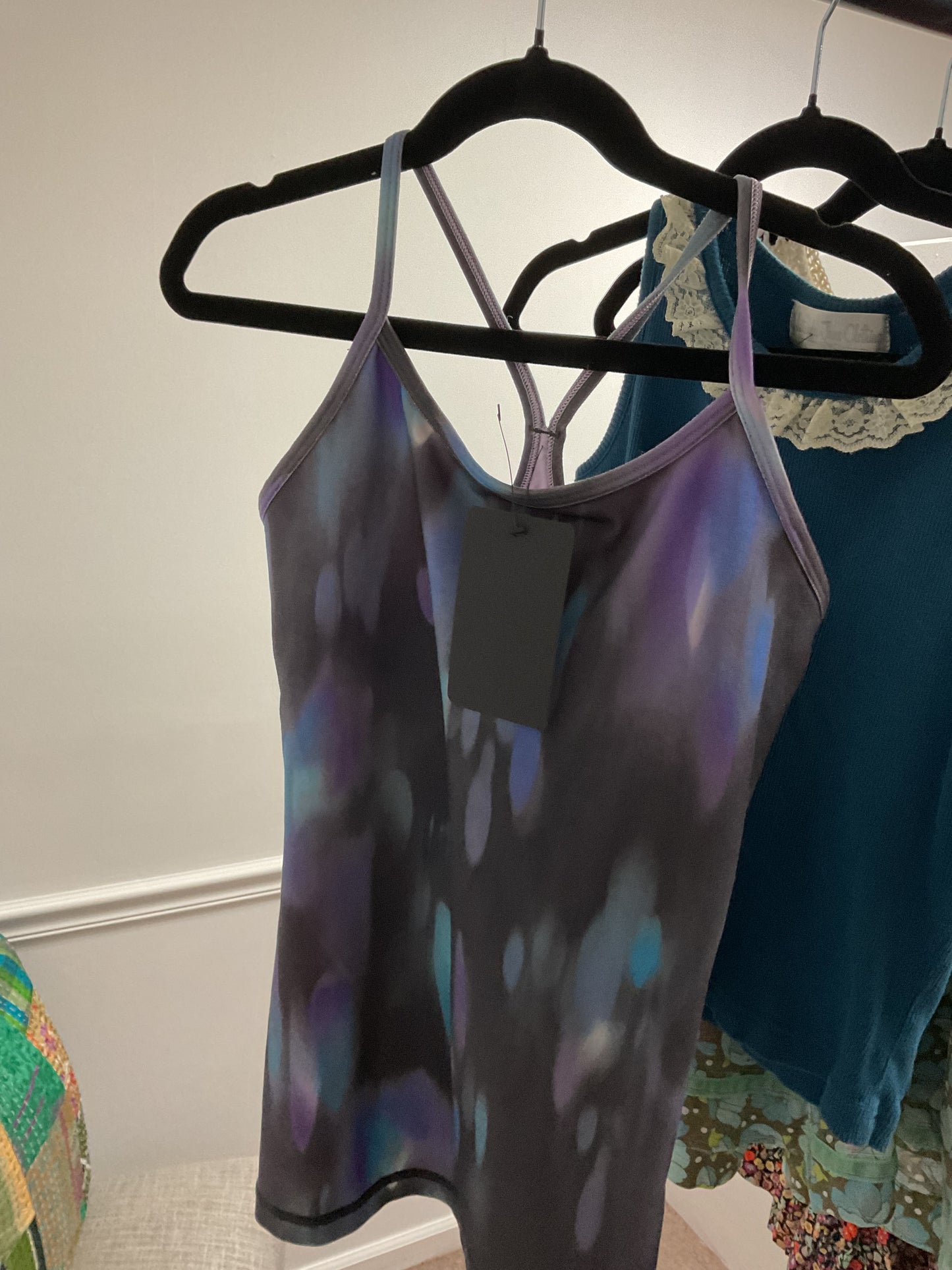 purple/blue/black ivivva tank, 10