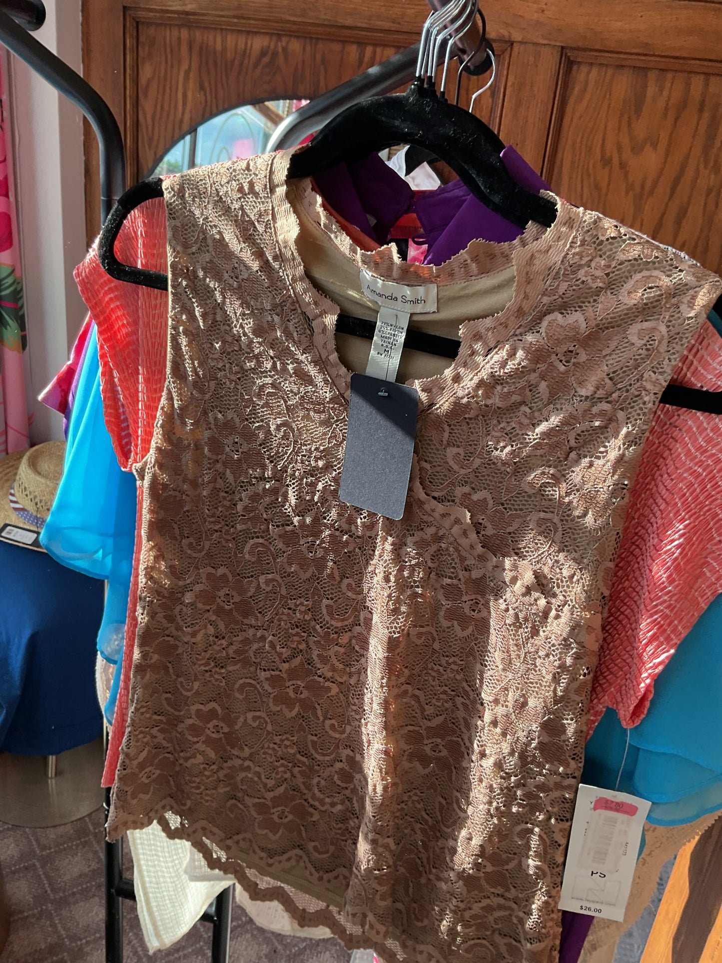 Chestnut / Tan Amanda Smith Women-Tops, Medium