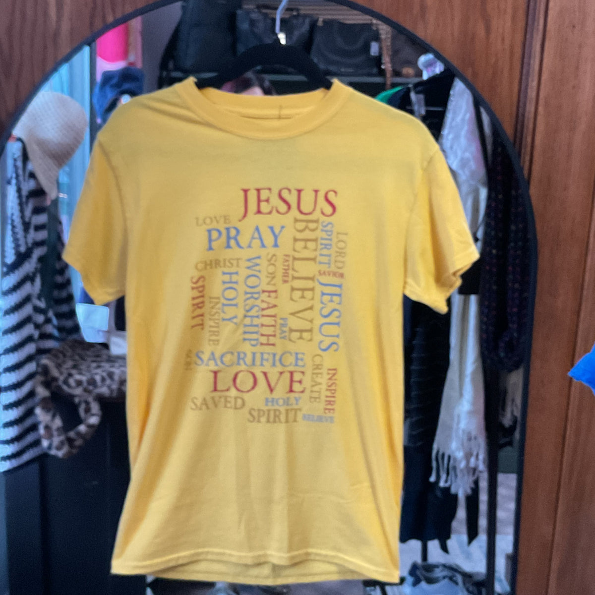 Yellow Gildan Women-Tops, Small