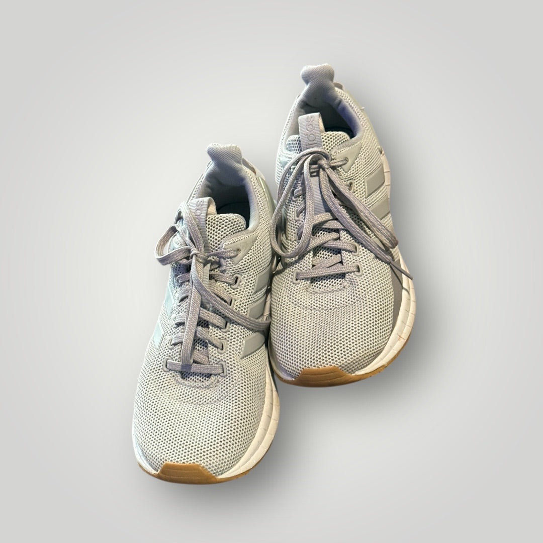 Light Grey Adidas Athletic Sneakers, 6.5