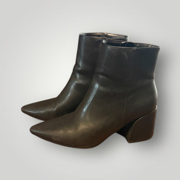 Black Madden Girl Pointed-Toe Ankle Boots, 8