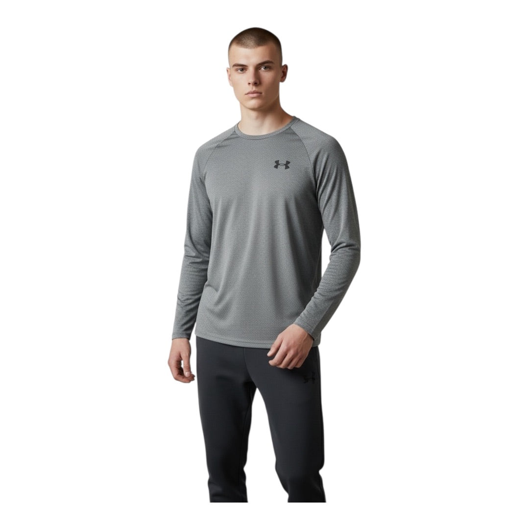Grey Under Armour Heatgear Men-Top, Small
