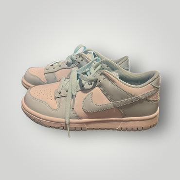 Baby Blue/White Nike Low-Top Sneakers, 5.5 Youth