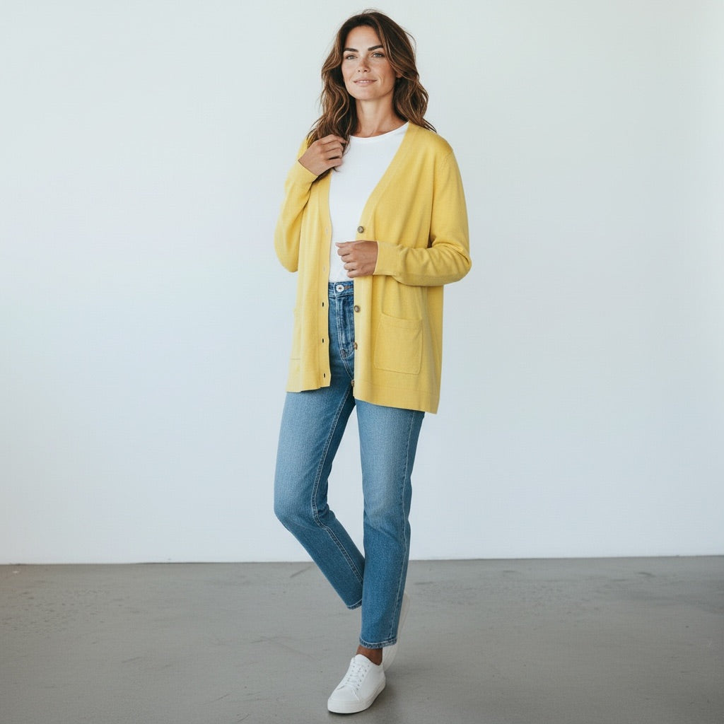 Yellow Talbots Women-Tops, Large