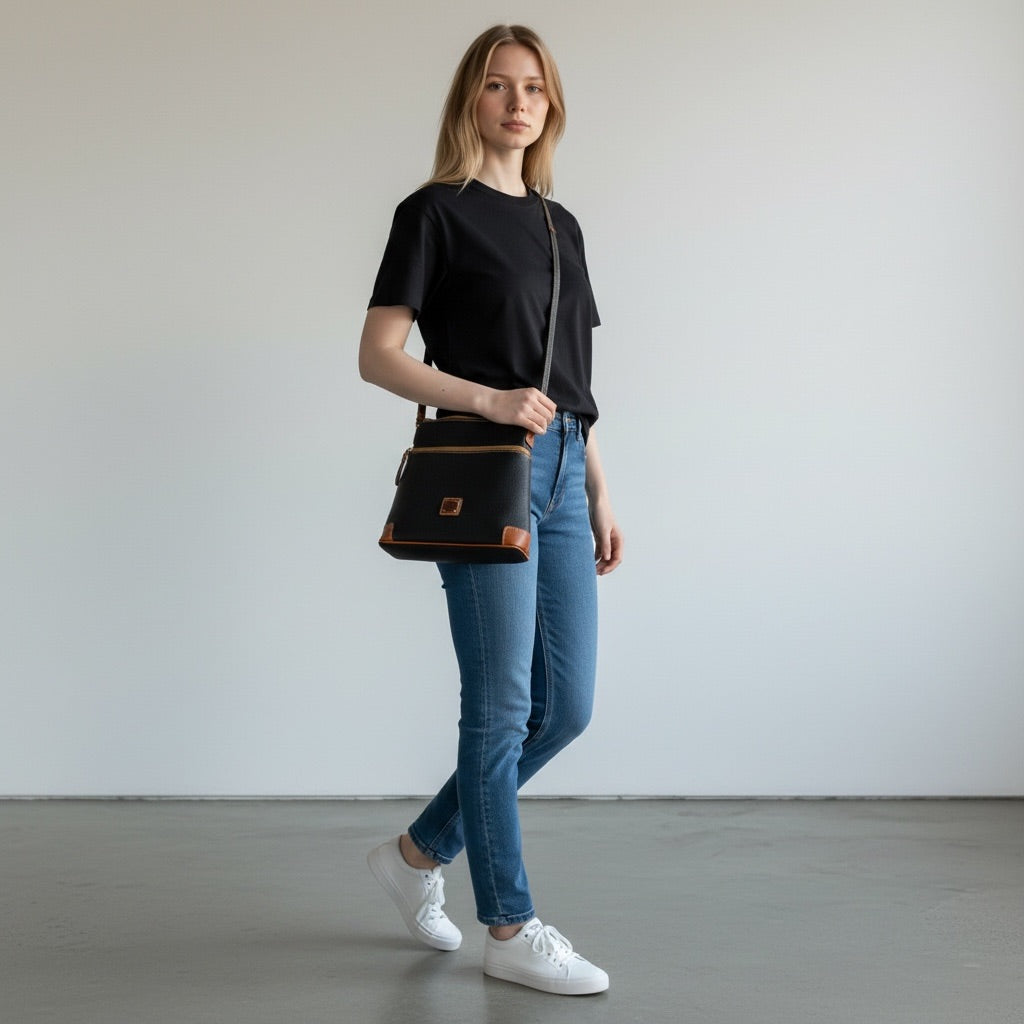 Black/tan Dooney & Bourke Women-Accessories/Purses