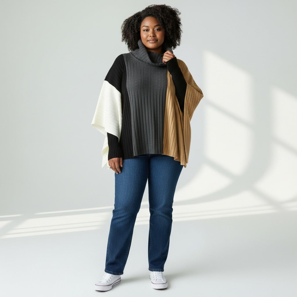 Black/Grey/khaki Le Moda Women-Tops, XL