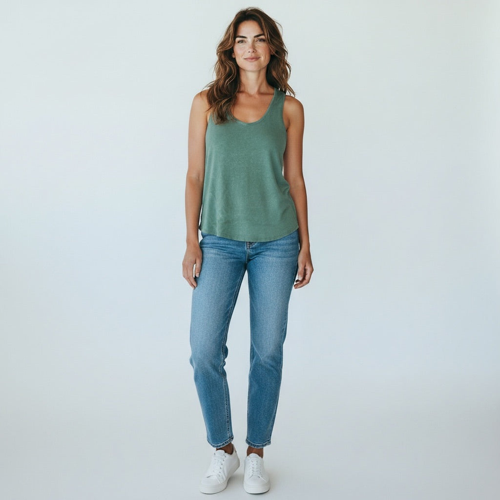 Sage green Lucky Brand Women-Tops, Medium