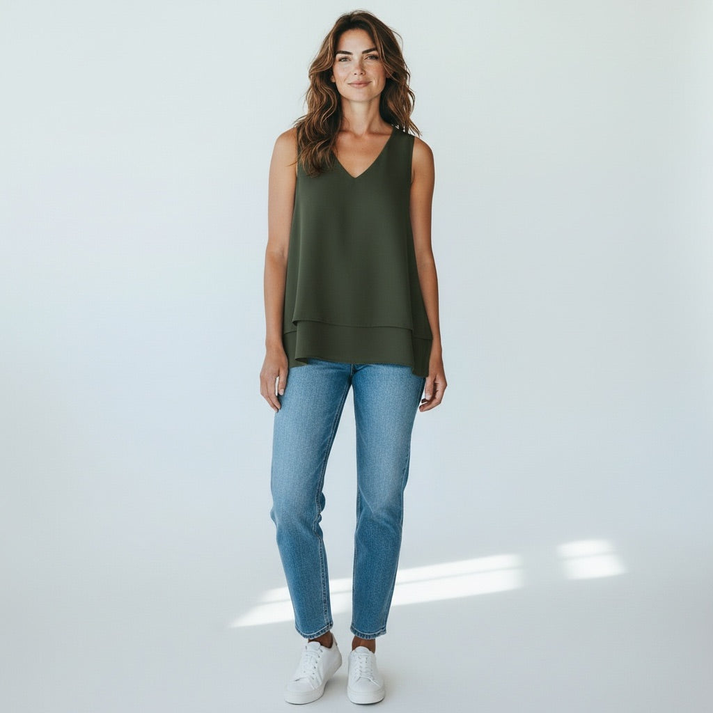 Olive Michael Kors Women-Tops, Medium