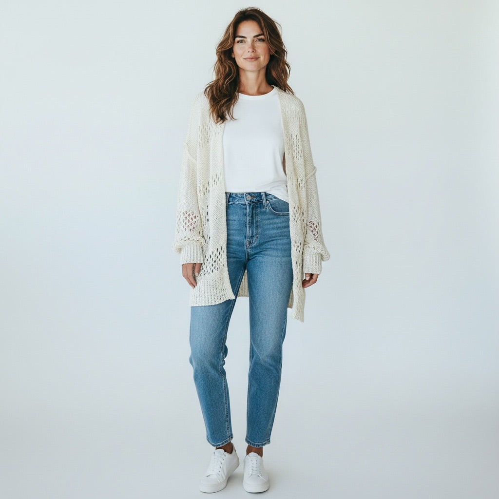 Ivory No Name Brand Women-Tops, Medium