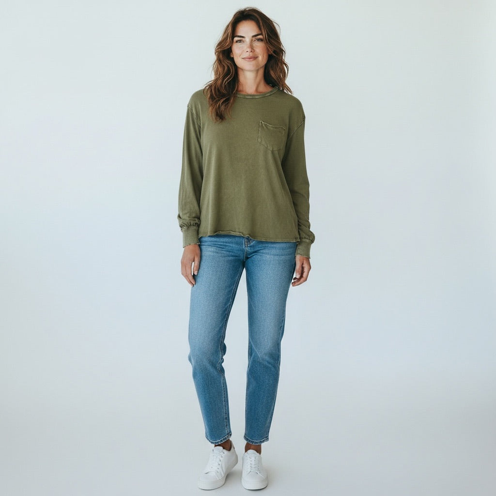Olive We The Free Women-Tops, Medium