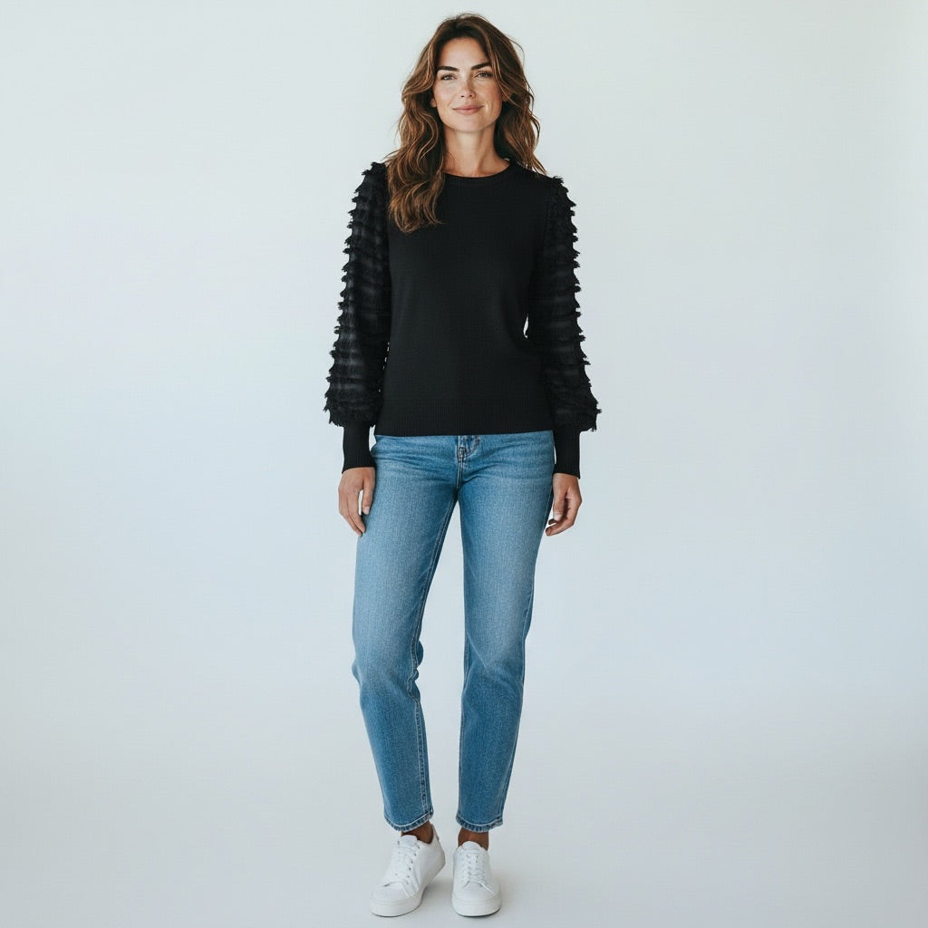 Black Siani Milano Women-Tops, Medium