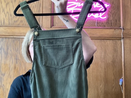 Green No Brand Women-Dresses/Rompers, Small